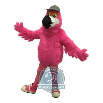 Happy Flamingo Mascot Costume