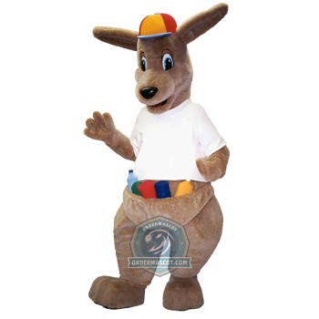Realistic Deluxe Kangaroo Mascot Costume