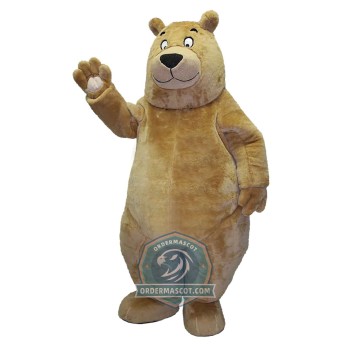 Friendly Lightweight Bear Mascot Costume For Adult