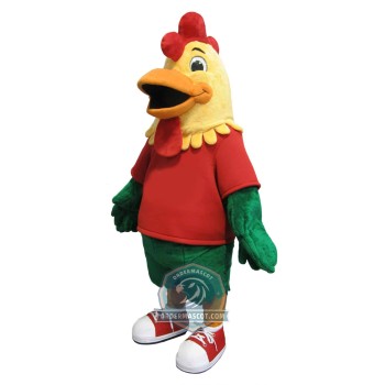 Friendly Rooster Mascot Costume