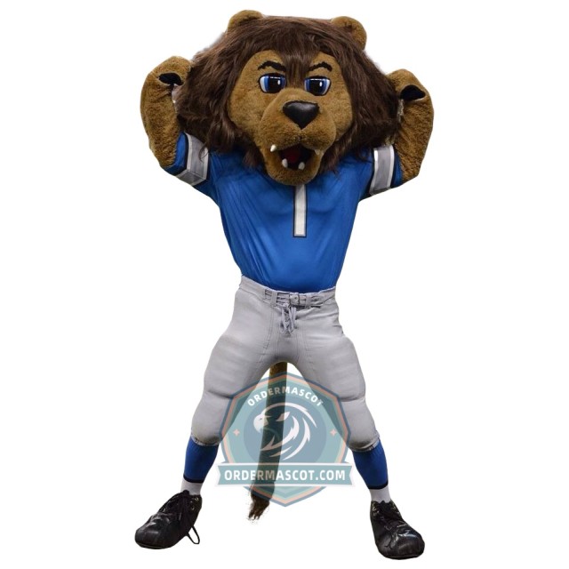 Power Sport Lion Mascot Costume