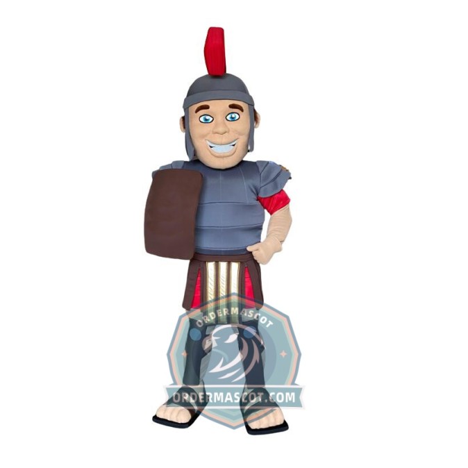Friendly Knight Warrior Mascot Costume