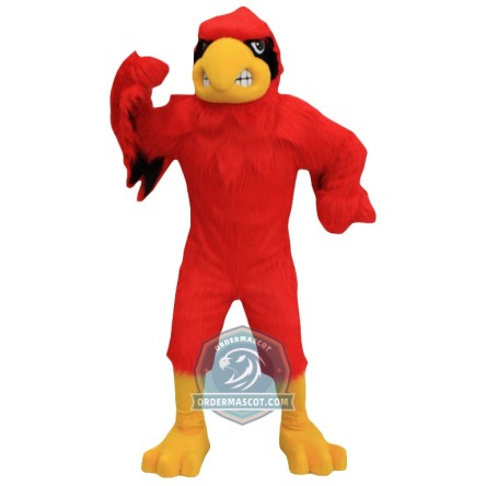 Fierce Red Eagle Mascot Costume