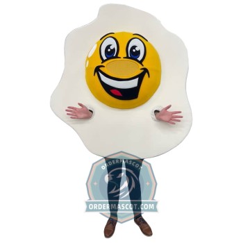 Fried Egg Mascot Costume