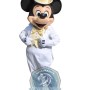 Happy Mickey Mascot Costume With White Suit