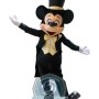 Happy Mickey Mascot Costume With Black Suit