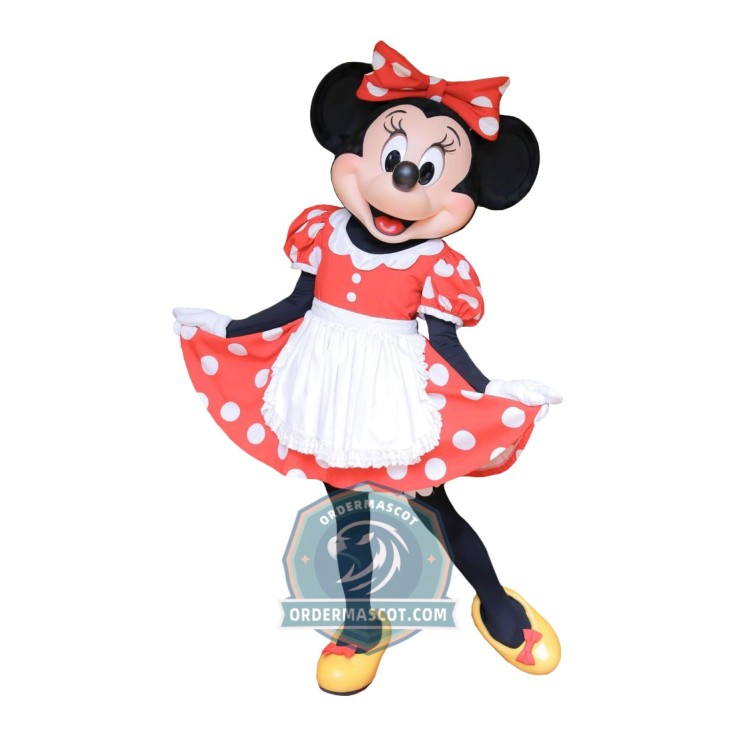 Happy Lightweight Minnie Mascot Costume