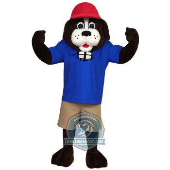 Saint Bernard Dog Mascot Costume