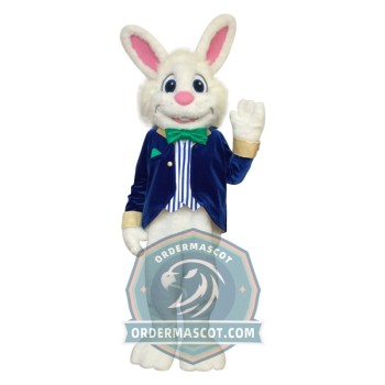 Adult White Rabbit Mascot Costume