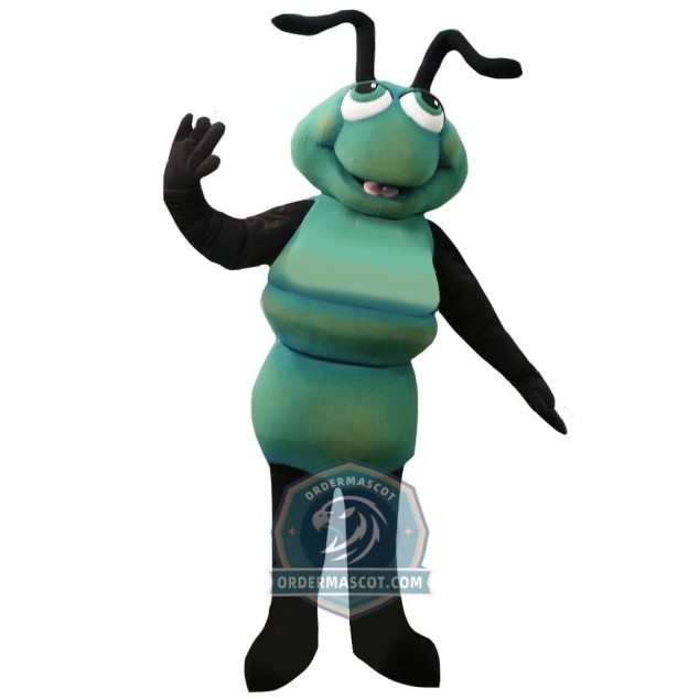 Realistic Green Ant Mascot Costume