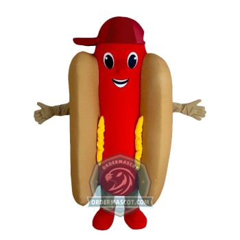 Realistic Hot Dog Mascot Costume