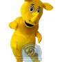 Yellow Rhino Mascot Costume