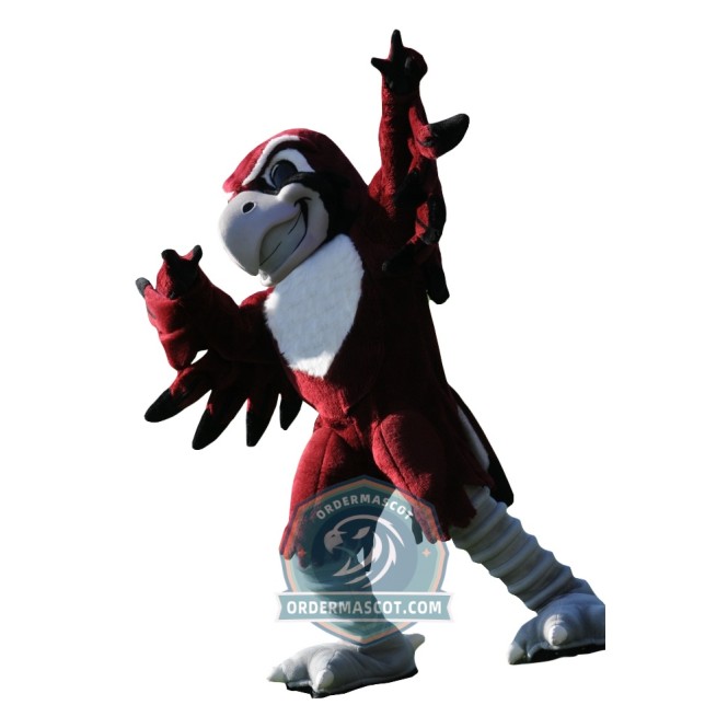 Fierce Red Eagle Mascot Costume