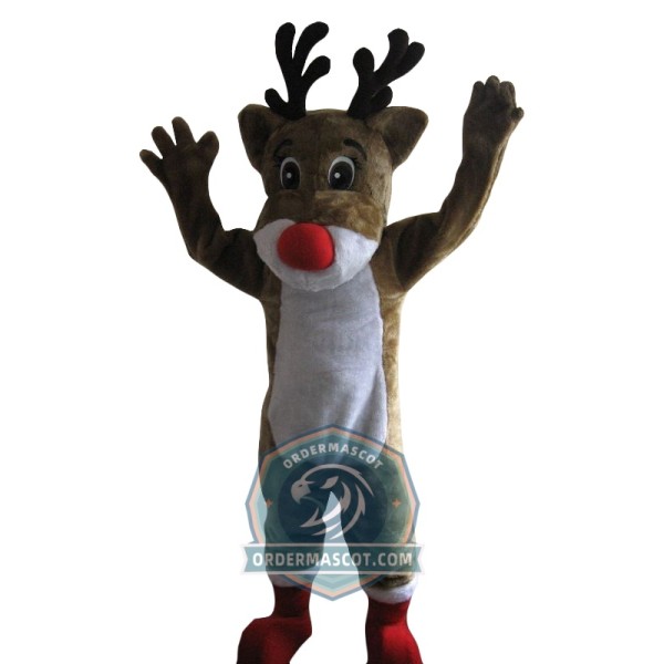 Rudolph Reindeer Mascot Costume