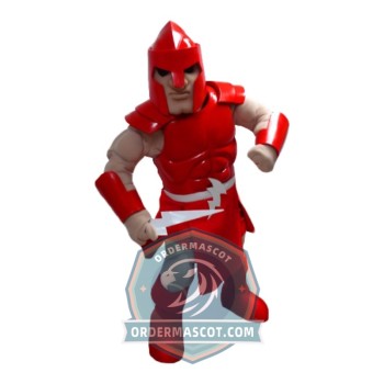 Red Knight Mascot Costume