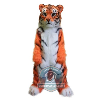 Deluxe Adult Tiger Mascot Costume