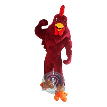 Muscular Rooster Mascot Costume