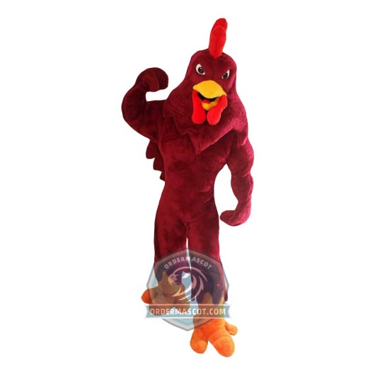 Muscular Rooster Mascot Costume