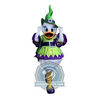 Halloween Daisy Duck Mascot Costume For Adult