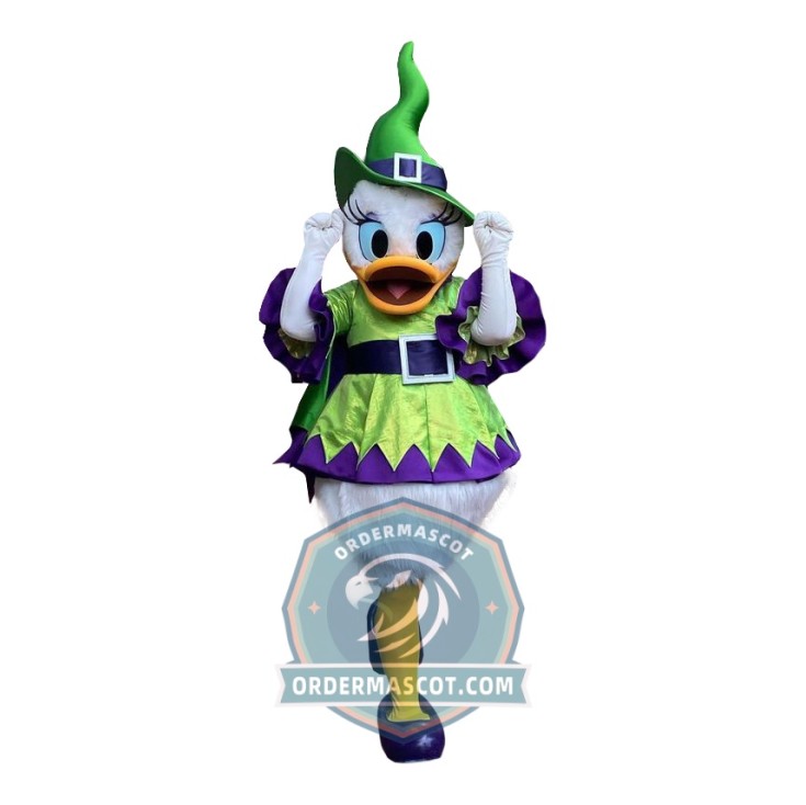 Halloween Daisy Duck Mascot Costume For Adult