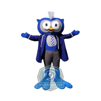 Blue Owl Mascot Costume