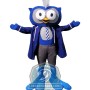 Blue Owl Mascot Costume