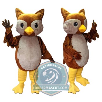 Realistic Lightweight Owl Mascot Costume For Adult