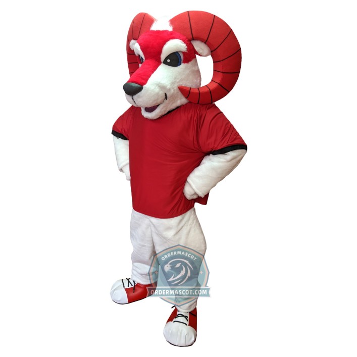 Red Ram Mascot Costume