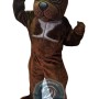Brown Bulldog Mascot Costume