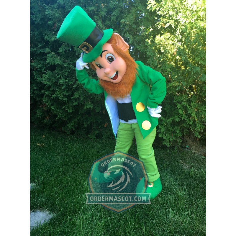 Realistic Lightweight Leprechaun Mascot Costume