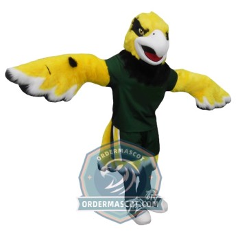 Yellow Hawk Mascot Costume