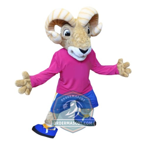 Realistic Ram Mascot Costume For Adult