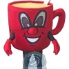 Red Lightweight Coffee Cup Mascot Costume