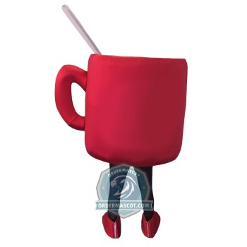 Red Lightweight Coffee Cup Mascot Costume