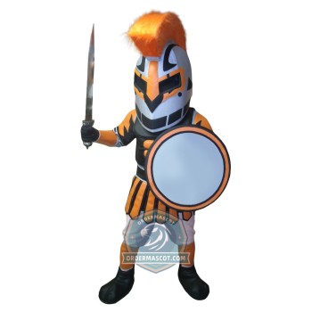 Orange Lightweight Kinght Mascot Costume