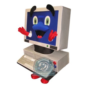 Happy Computer Mascot Costume