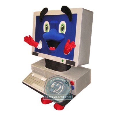 Happy Computer Mascot Costume