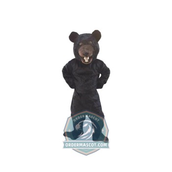 Realistic Lightweight Black Bear Mascot Costume