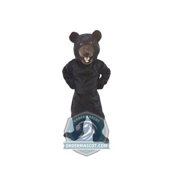 Realistic Lightweight Black Bear Mascot Costume