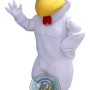 Power White Rooster Mascot Costume