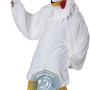 Realistic Lightweight White Rooster Mascot Costume