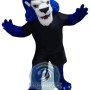 Blue Hair Lion Mascot Costume