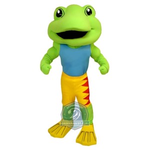 Happy Lightweight Frog Mascot Costume