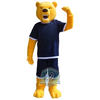 Fierce Yellow Bear Mascot Costume