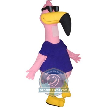 Realistic Flamingo Mascot Costume