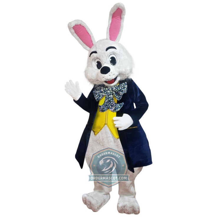 Realistic Lightweight Easter Bunny Mascot Costume For Adult