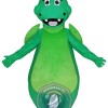 Happy Green Dragon Mascot Costume
