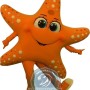 Happy Five Star Mascot Costume
