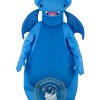 Realistic Happy Blue Dragon Mascot Costume