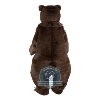 Happy Brown Bear Mascot Costume